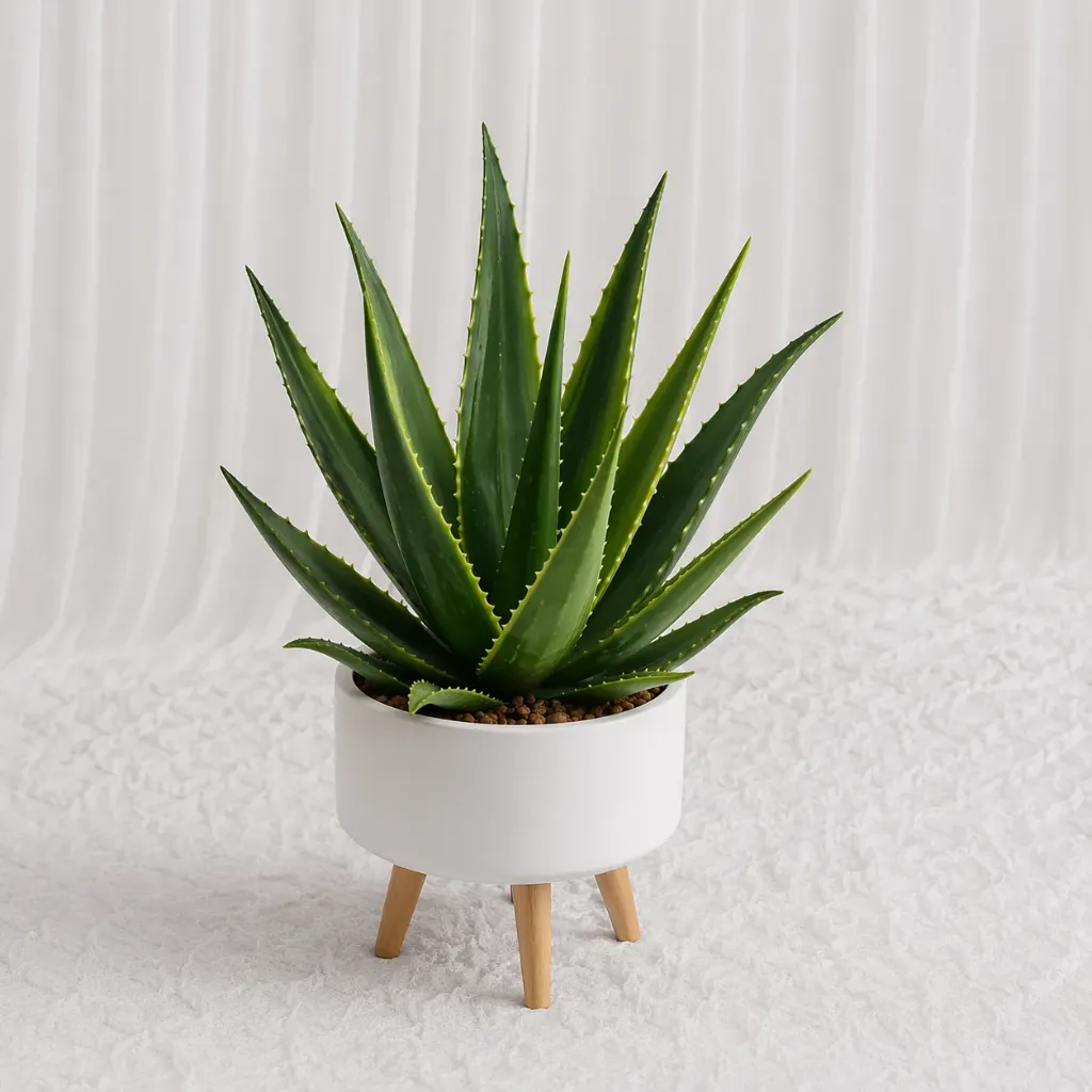 [P-1406] Modern Aloe Succulent Planter