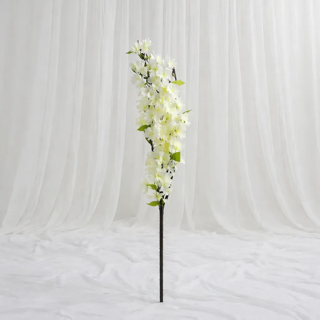 Artificial White Floral Stem
