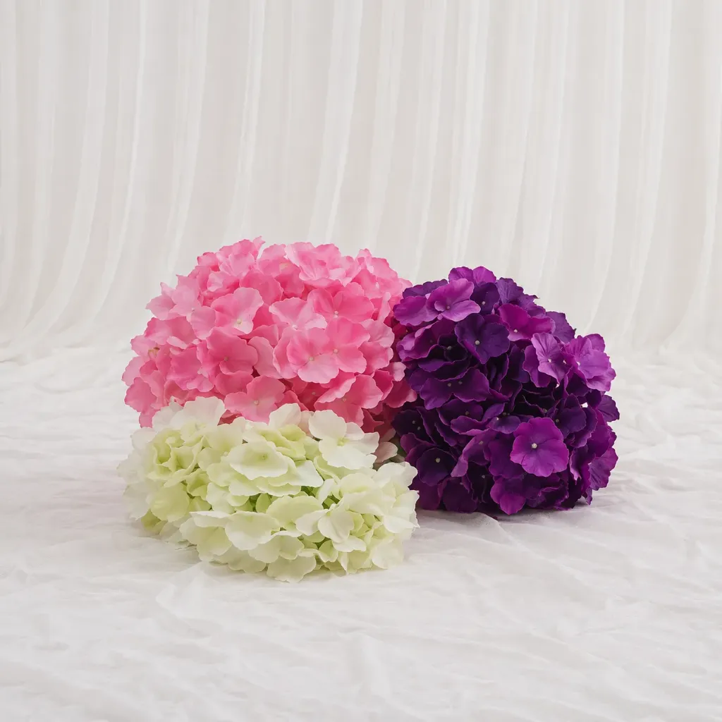 Artificial Hydrangea Flower Heads