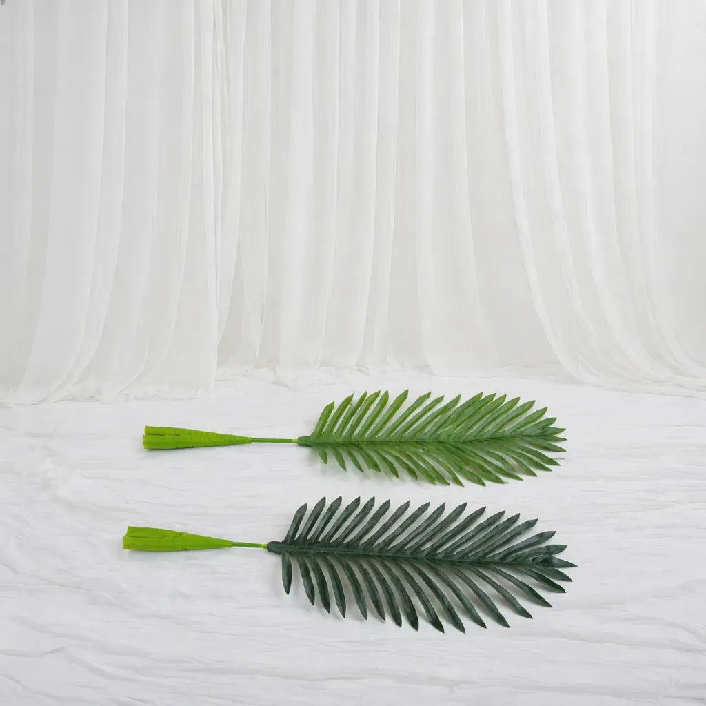 Artificial Palm Leaf Stem Set