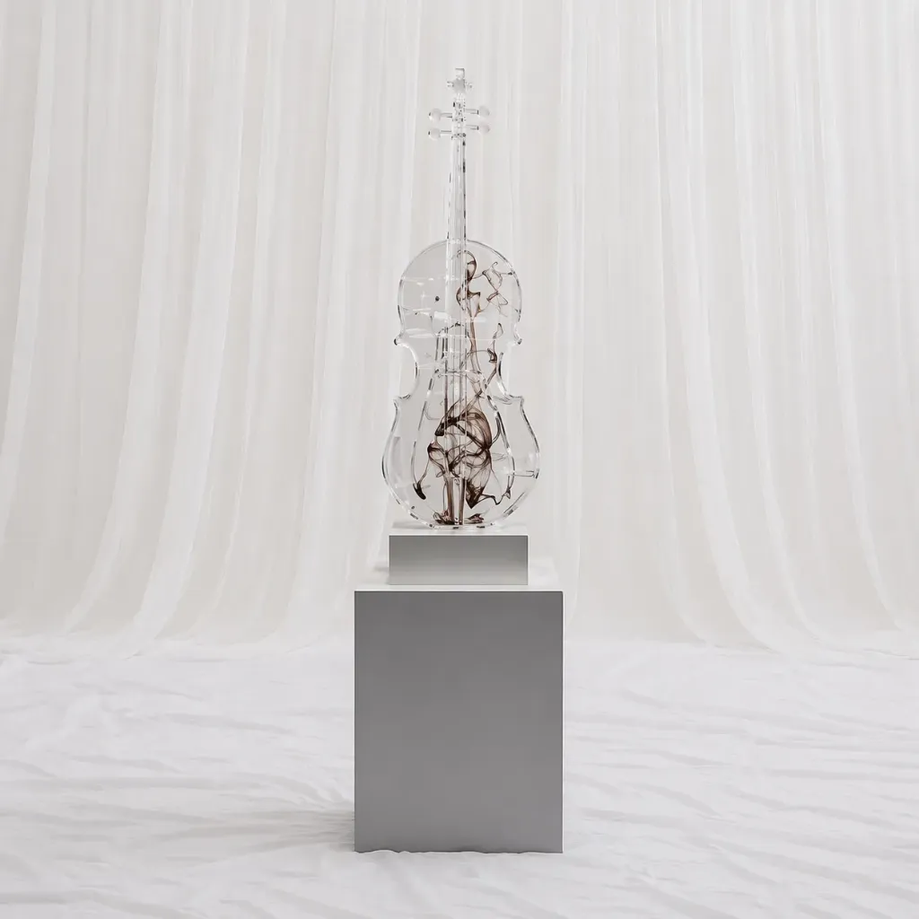 Abstract Glass Art Sculpture