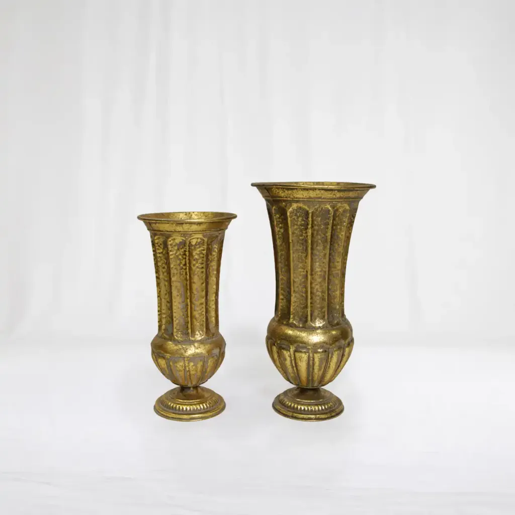 [TP-1016-S] Regal Gold Pedestal Urn Vase (S)
