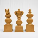 Regal Wood Totem Set ( SET OF 3 )