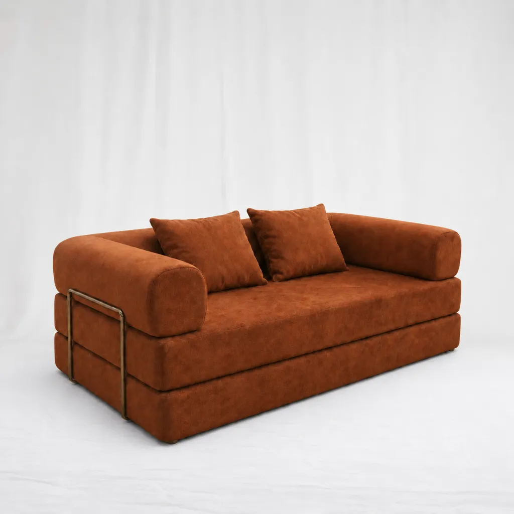[Sof-134-P2] Chelsea Classic Sofa (Brown)