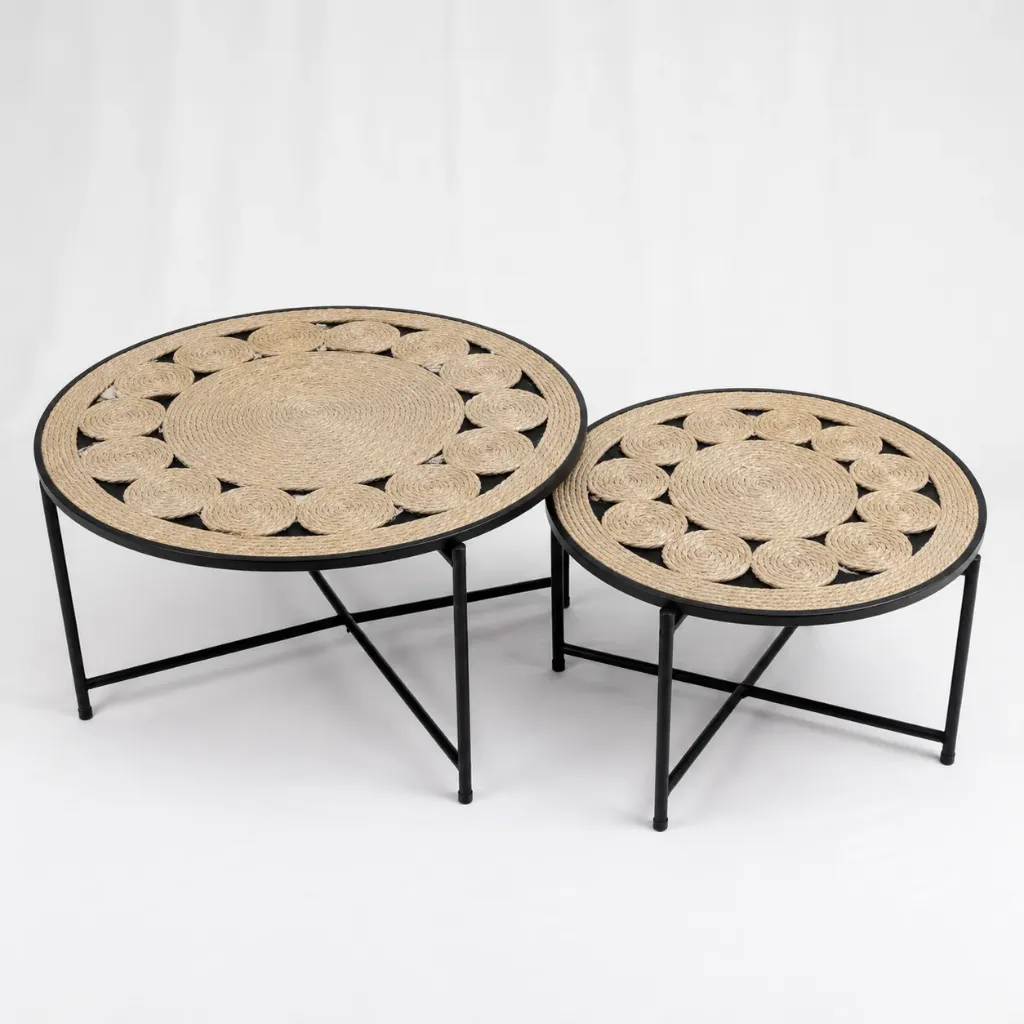 [RT-279-M] Verona Marble Nest Tables (M:60*60*40)