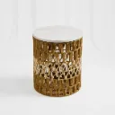 Natural Woven Accent Tables