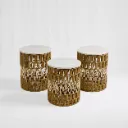 Natural Woven Accent Tables