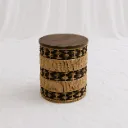 Lidded Pattern Woven Storage