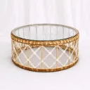 Aurora Rattan Glass table