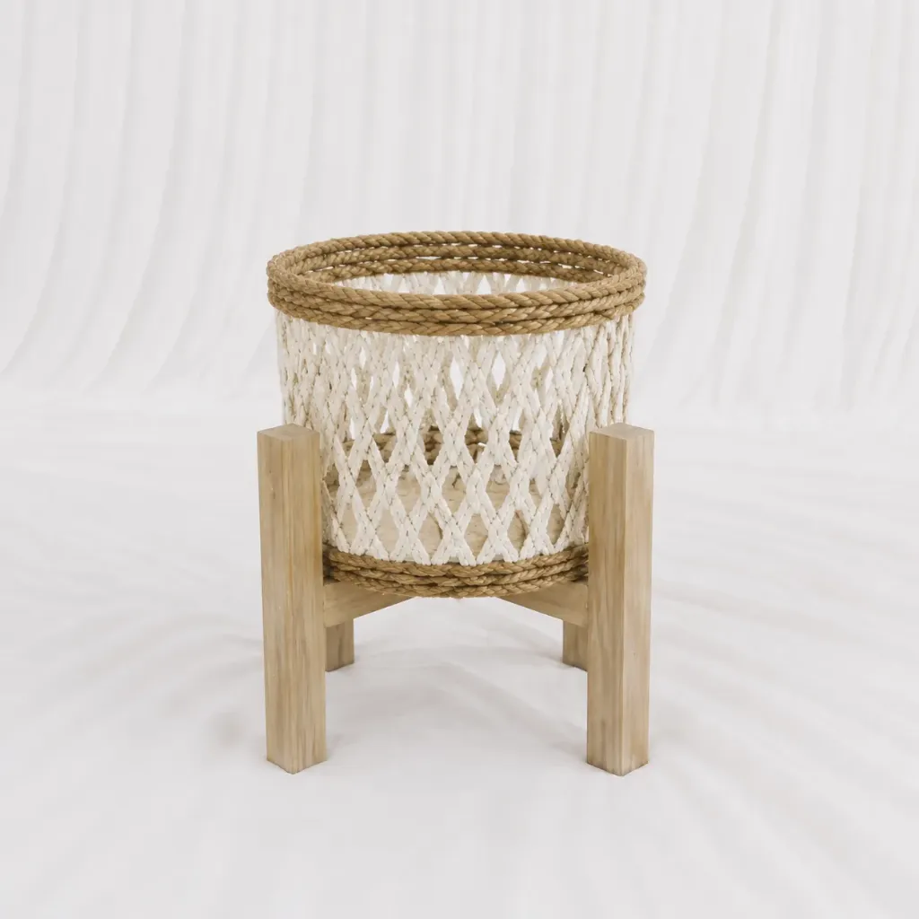 Woven Cane planter