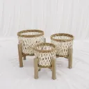 Woven Cane planter