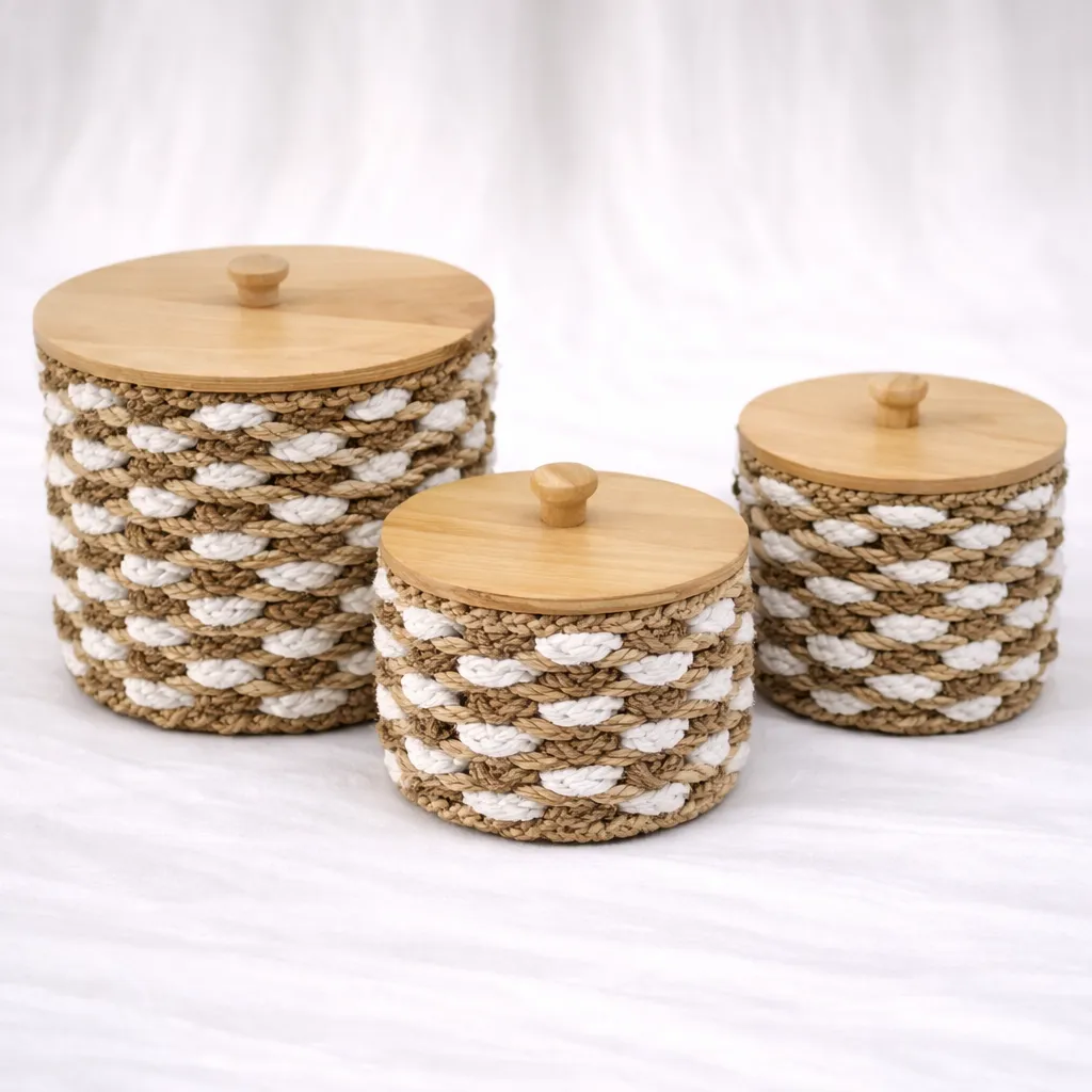 [RB-338-S] Capri Canister Basket (S)