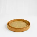 Woven Bamboo Round Tray