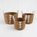 Boho Pattern Rope Basket Set