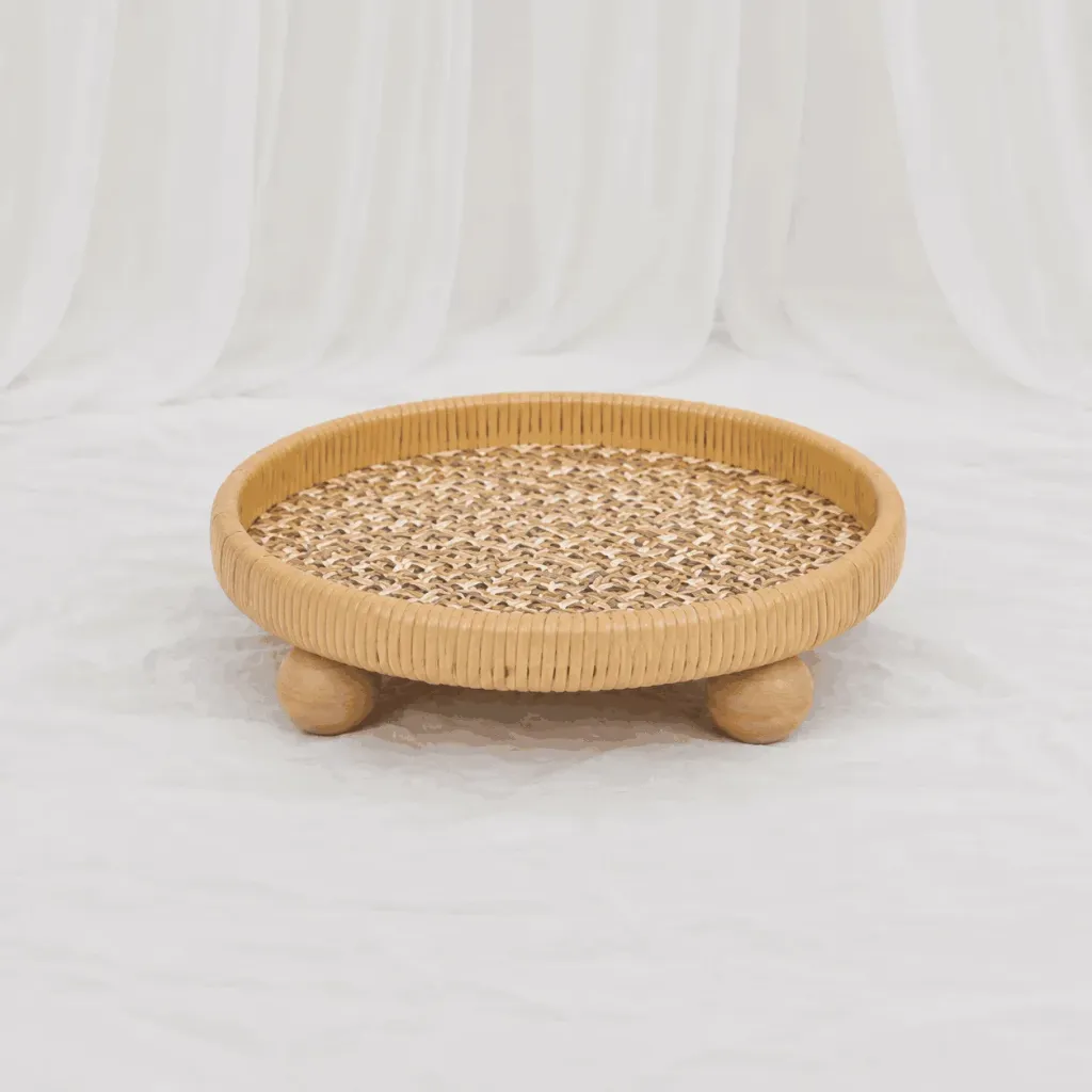 Classic Cane Round Tray