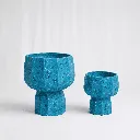 Blue Textured Planters