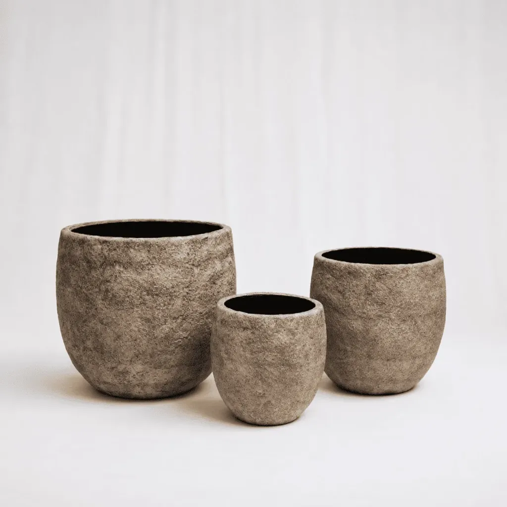 Rustic Textured Planters