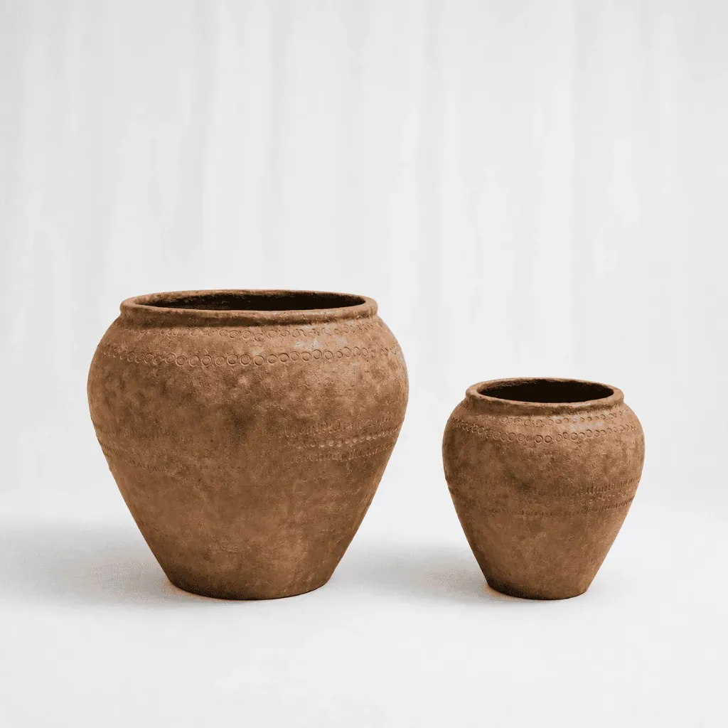 [P-1409-M] Rustic Terracotta (M: 33.5*33.5*31.5*)
