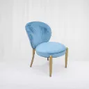 Azure Velvet Accent Chair