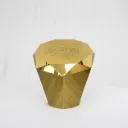 Golden Prism Accent Table