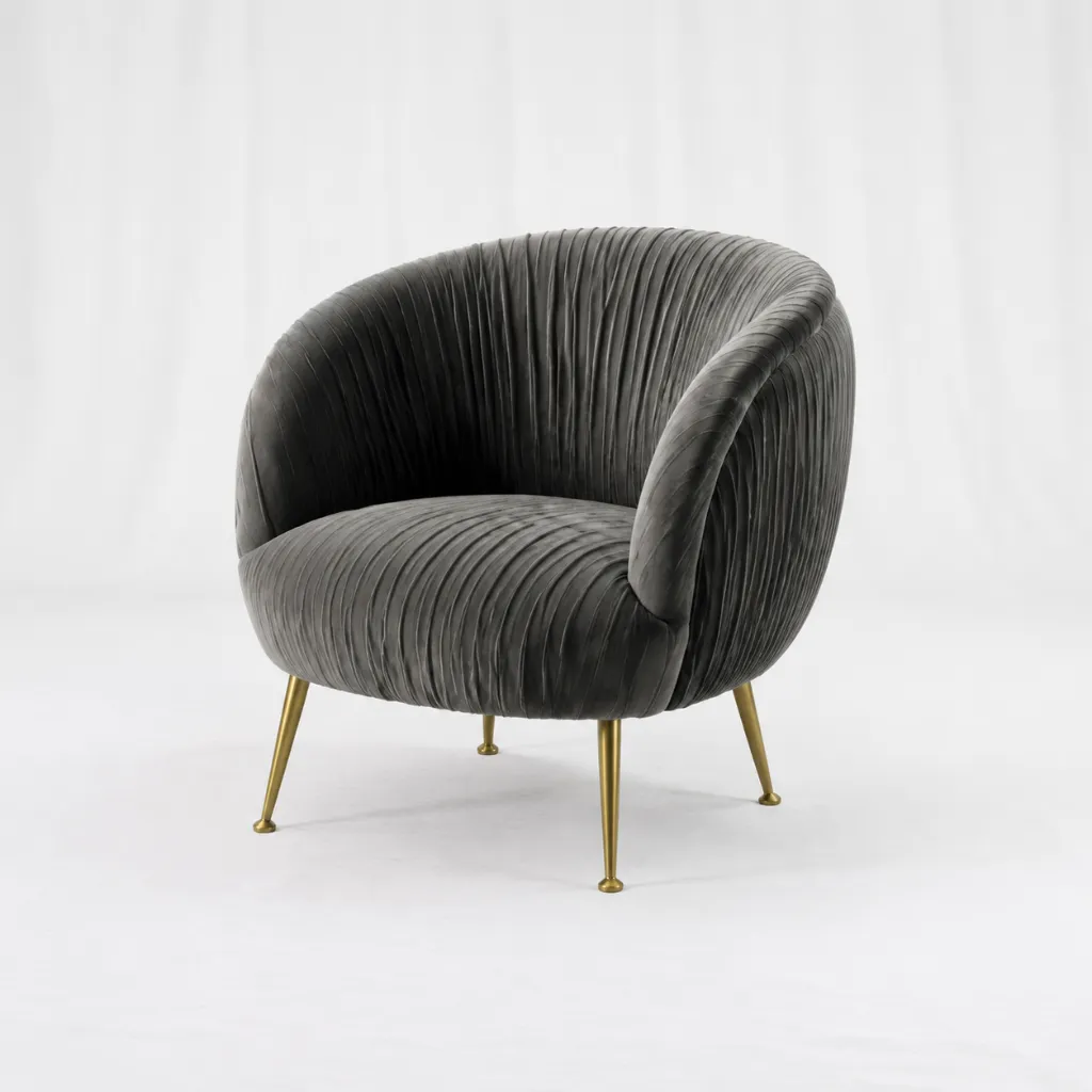 [Ch-086] Onyx Luxe Lounge Chair