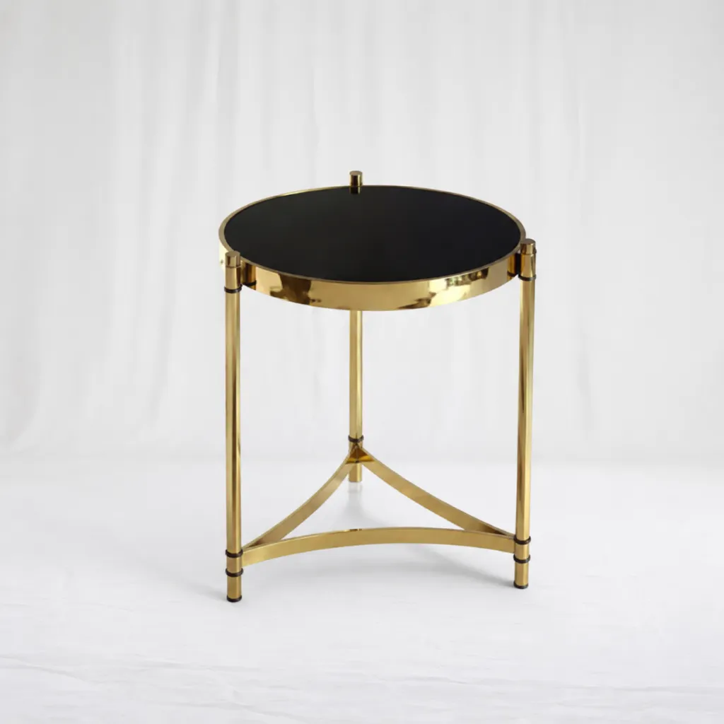 [tab-155] Golden Arc Side Table