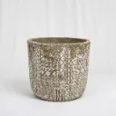 Luna Artisan Pattern Ceramic Vase