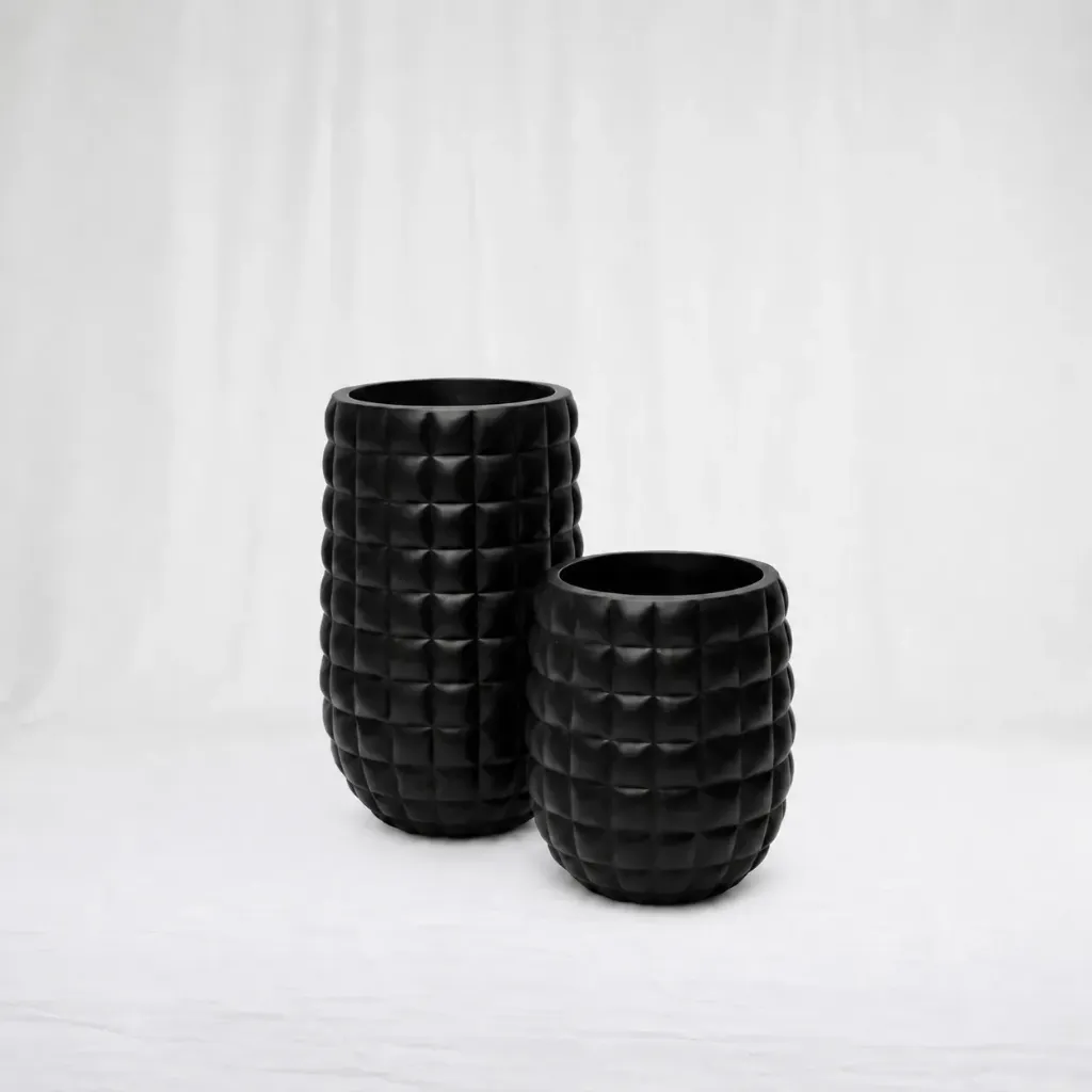 Noir Grid Planter