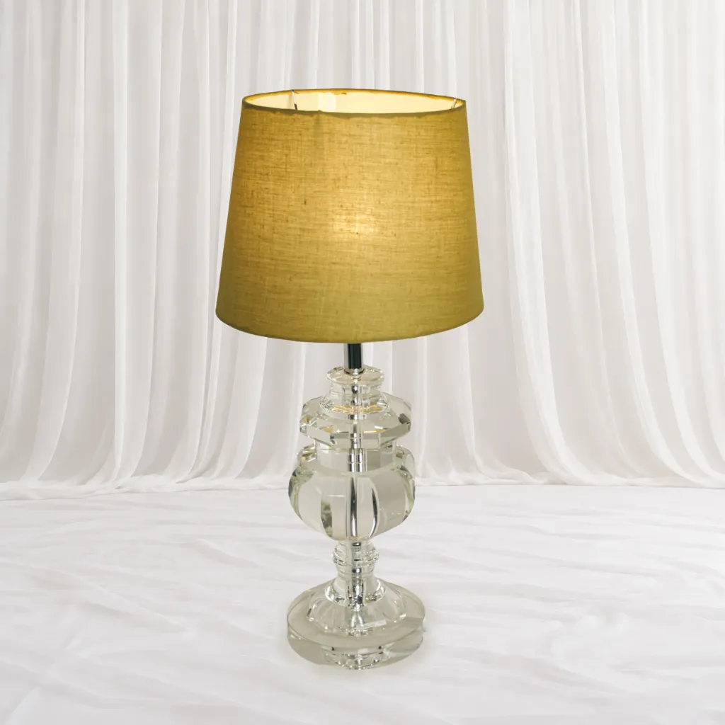 [L-004] Gold Crystal Candle Lamp