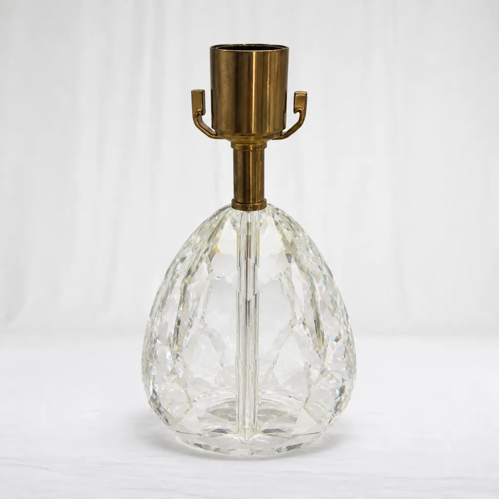 [L-007] Aurora Faceted Crystal Table Lamp