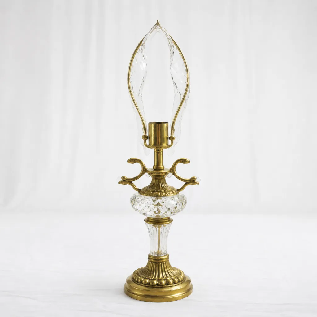 [L-008] Versailles Twin Crystal Candle Stand