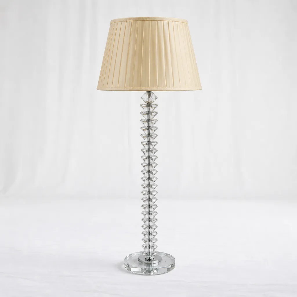 Vela Transparent Crystal Pillar Lamp
