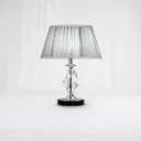 Serena Glass & Chrome Designer Lamp