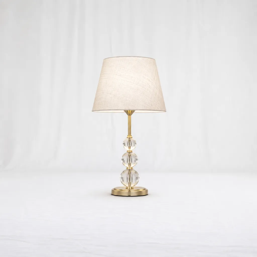Luna Modern Crystal Column Lamp